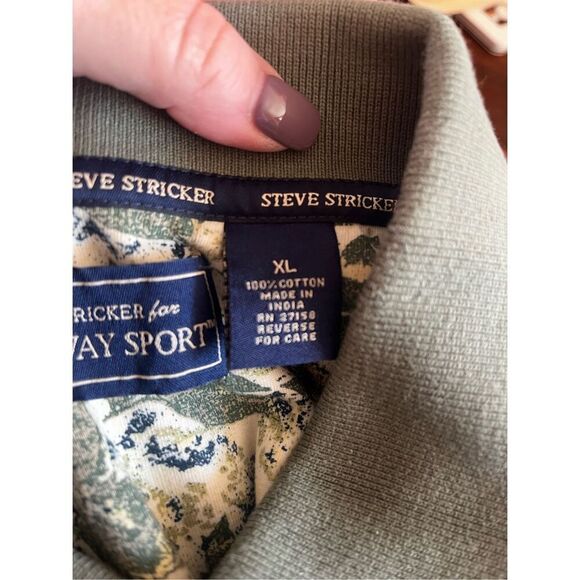 Steve Stricker for Fairway Sport Leaf Pattern Polo Shirt sz XL NWT - Picture 4 of 6